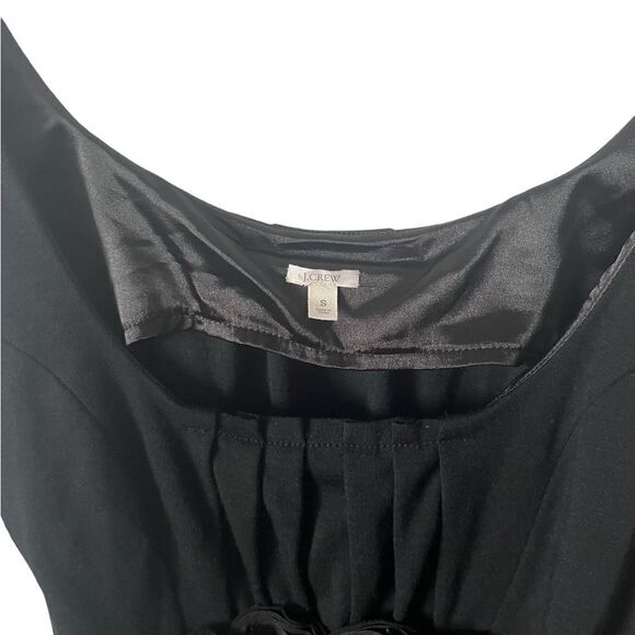 J Crew Rosetta Wool Shift Black Dress Size Small - Picture 3 of 8